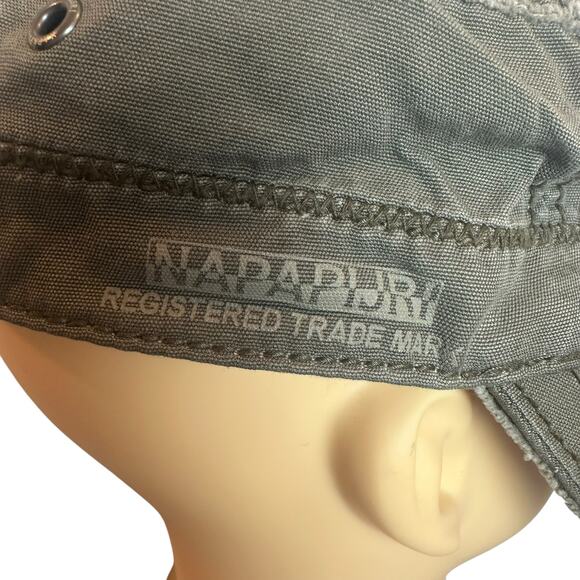 Napapjiri Army Green Antarctic Research Flat Baseball Cap Adjustable One Size - Picture 8 of 13